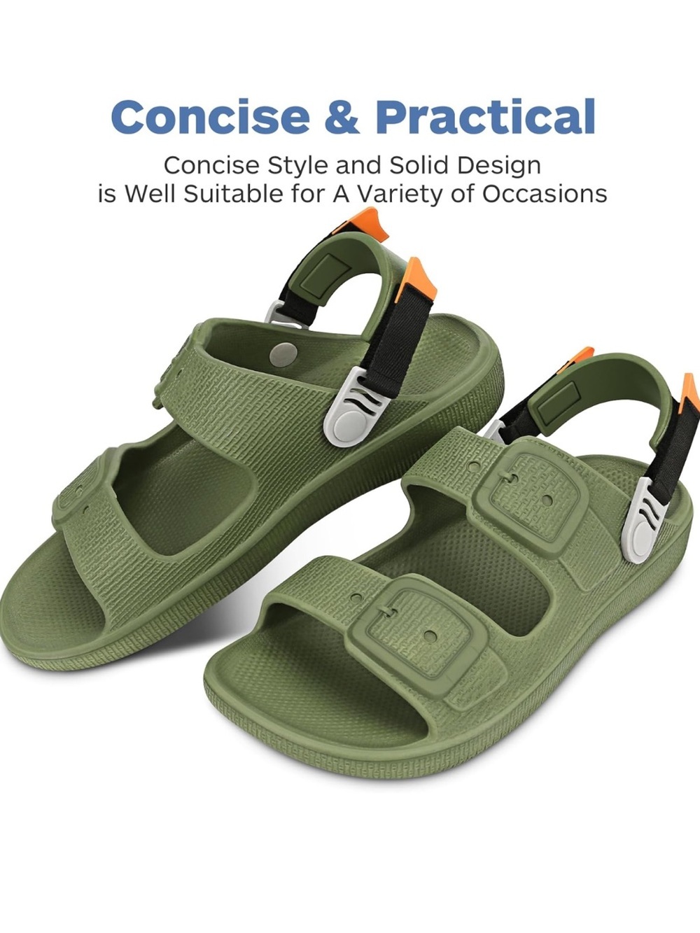 BB MVP Olive Green Adjustable Strap Sandals women’s size 8. - Picture 9 of 11